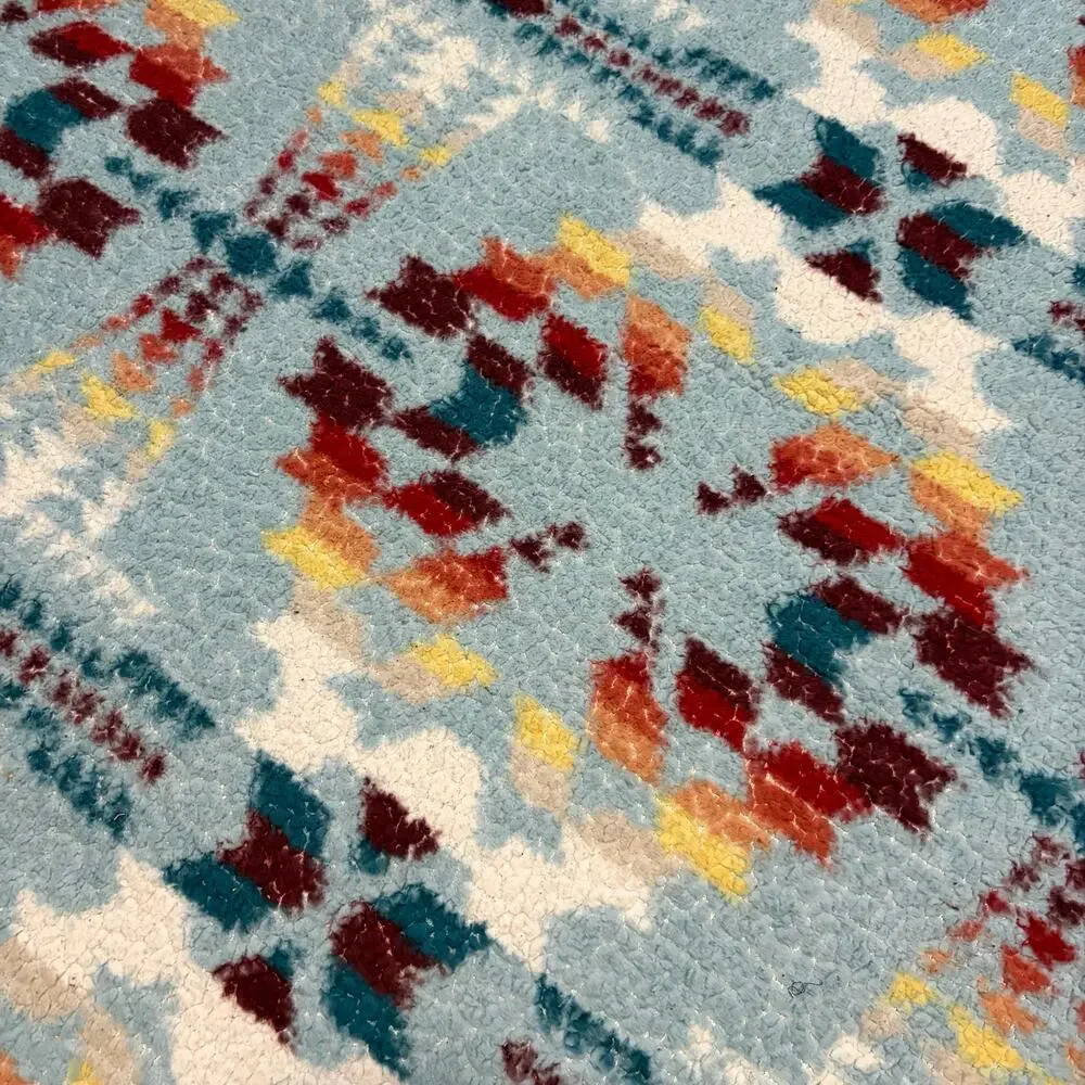 Pendleton Queen Sherpa Fleece Blanket Legend Lake Aqua Blue Aztec Southwest